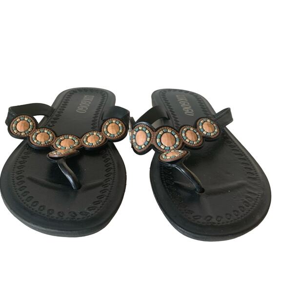 UKGOGO beaded taupe blue size eu 41 - Picture 5 of 6